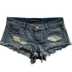 Express Low Rise Short Shorts